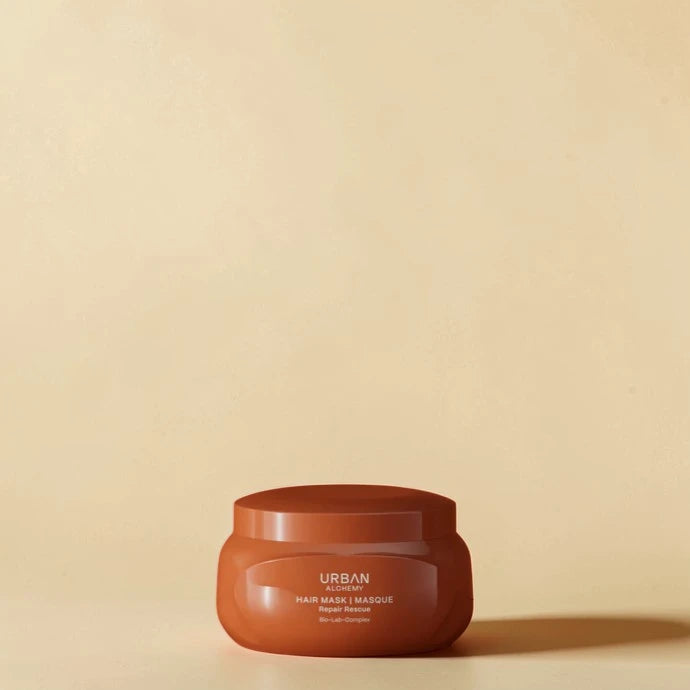 Masque capillaire Urban sur fond beige